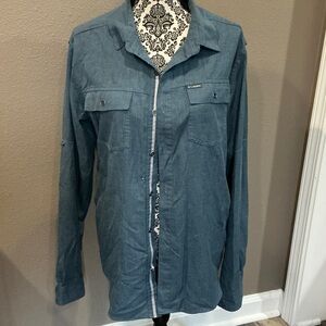 Columbia Men's Denim Blue Shirt Jacket Size Large